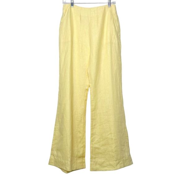 Alix of Bohemia Charlie Butter Linen Pant Yellow Size Small NEW - Picture 2 of 11